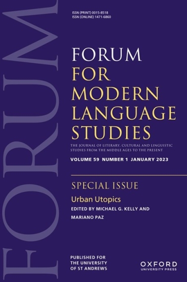 Cover of special issue of Forum for Modern Language Studies