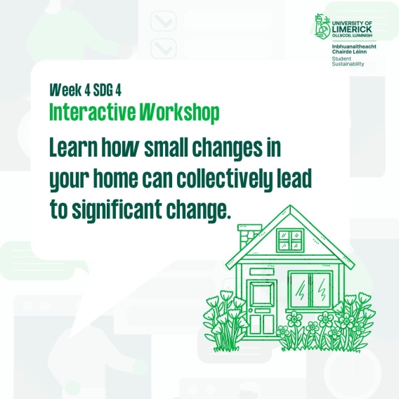 Promotional poster for the SDG 4 sustainable living workshop