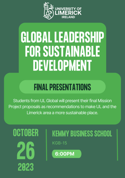 Promotional poster for the GLSD final presentations