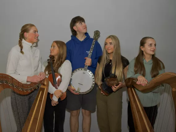 People holding musical instruments