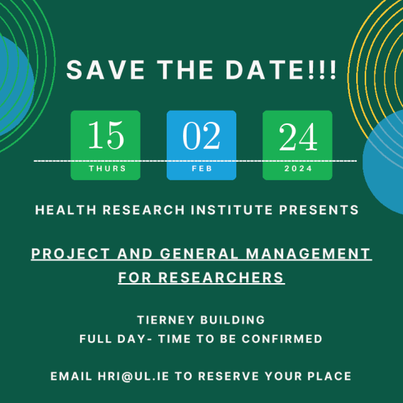 Save the date for Project and General management for Researchers.