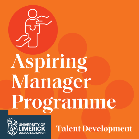Aspiring Manager Programme Logo on Orange background
