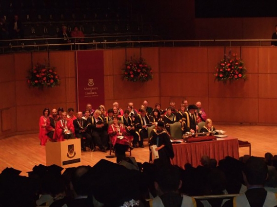 A graduation ceremony at University of Limerick