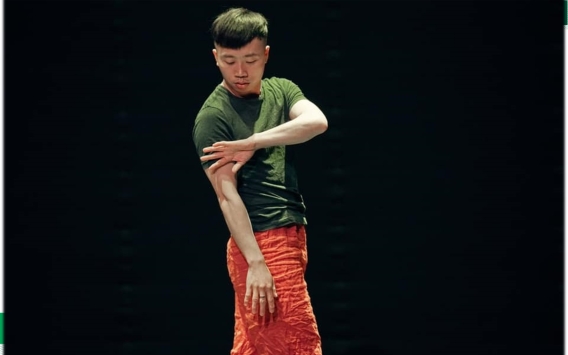 Image shows dancer performing
