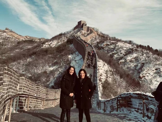  Visiting The Great Wall, Beijing in the snow. 
