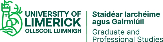 Logo for Graduate and Professional Studies at University of Limerick