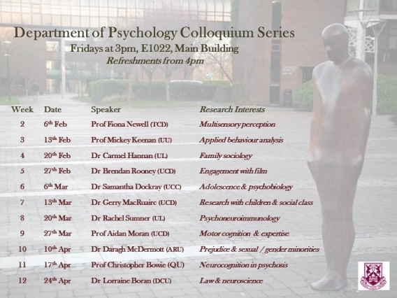 Psychology Seminar Series Spring 2015