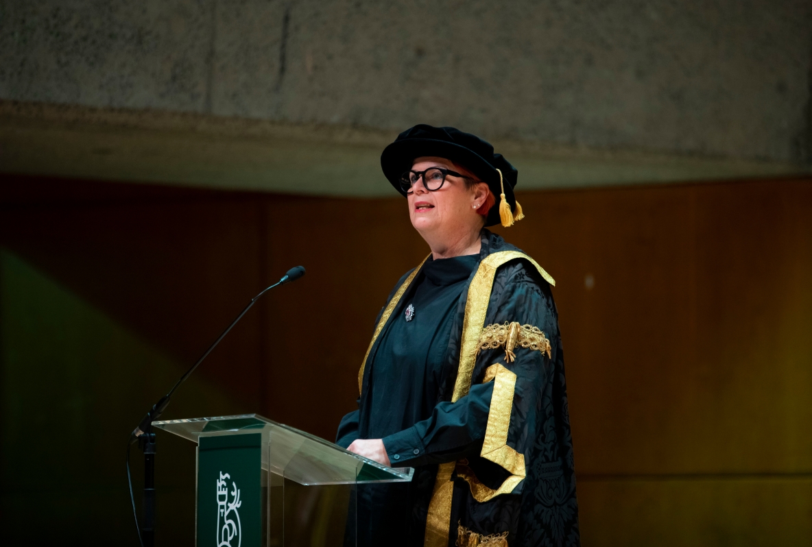 UL President Professor Kerstin Mey delivering her inaugural lecture