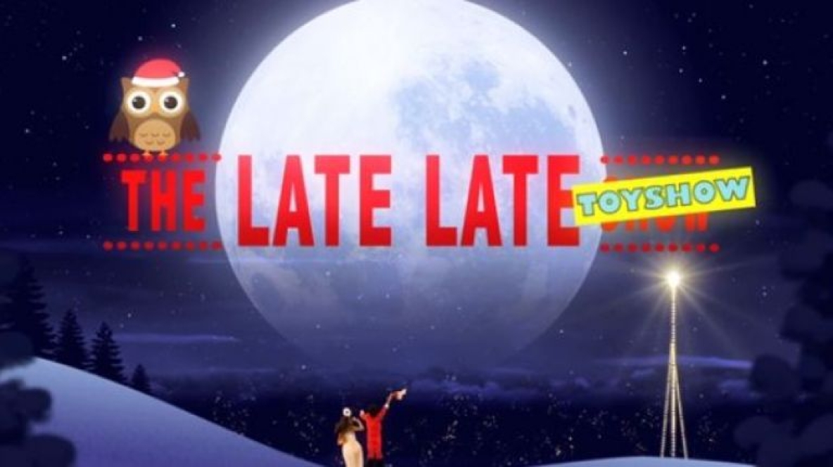 image shows logo for late late toy show