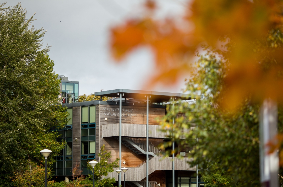 the languages building on an autumn day