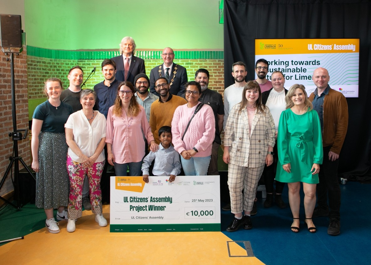 Four University of Limerick research projects seeking to tackle sustainability issues have been awarded €10,000 each following their selection at the first UL Citizens’ Assembly