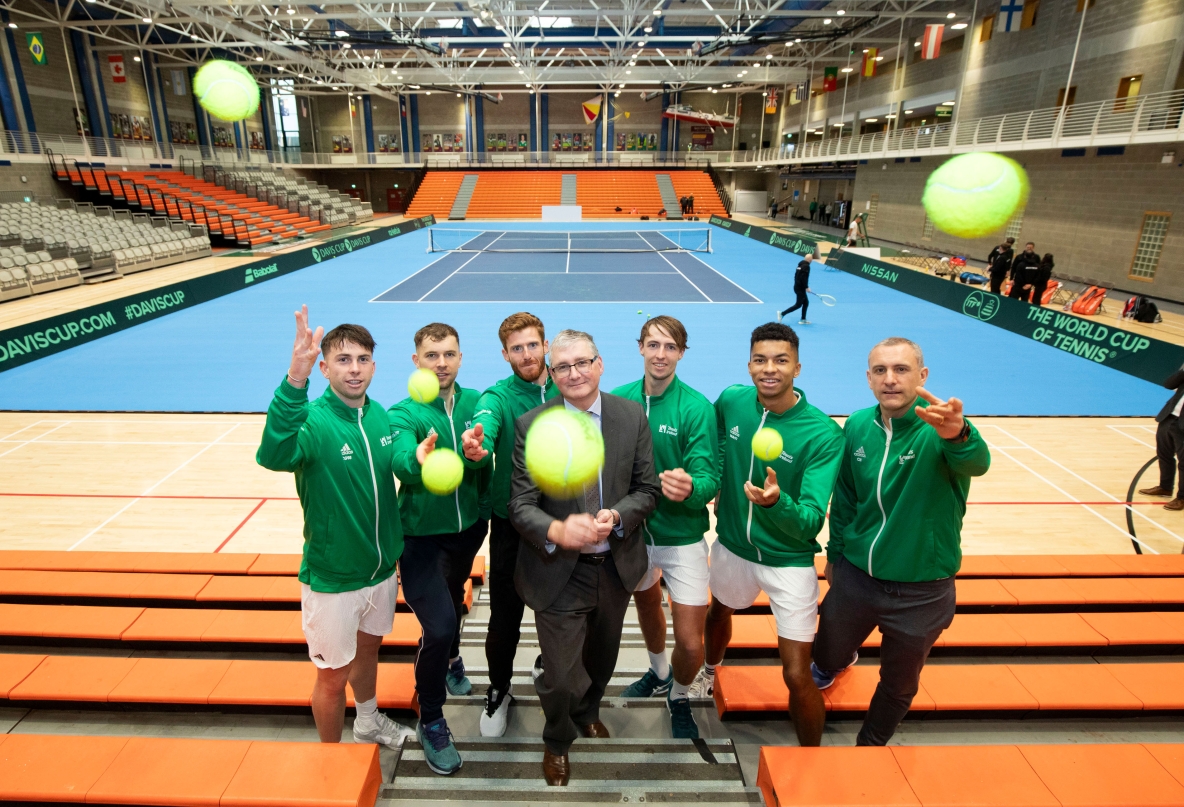 Irish team captain Conor Niland hails ‘world class’ facilities at UL for Davis Cup tie