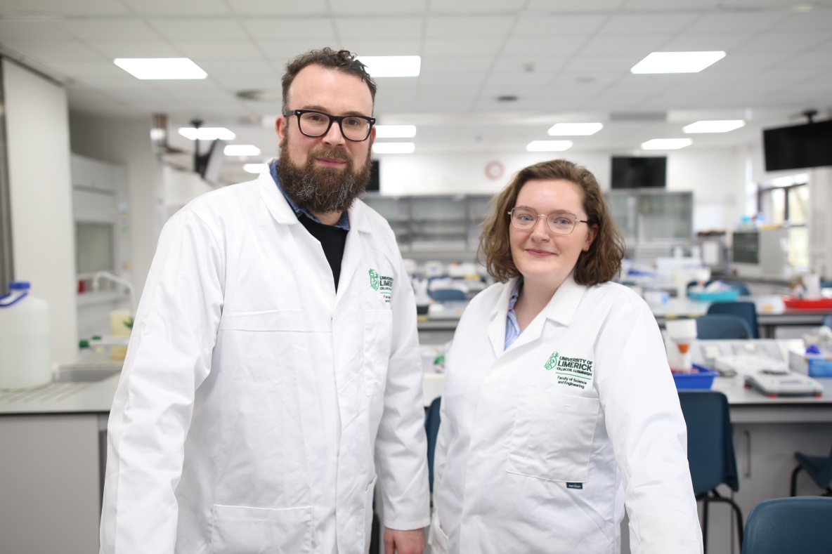 Associate Professor Jason Bennett , pictured with Masters in Research student, Madeline Romilly