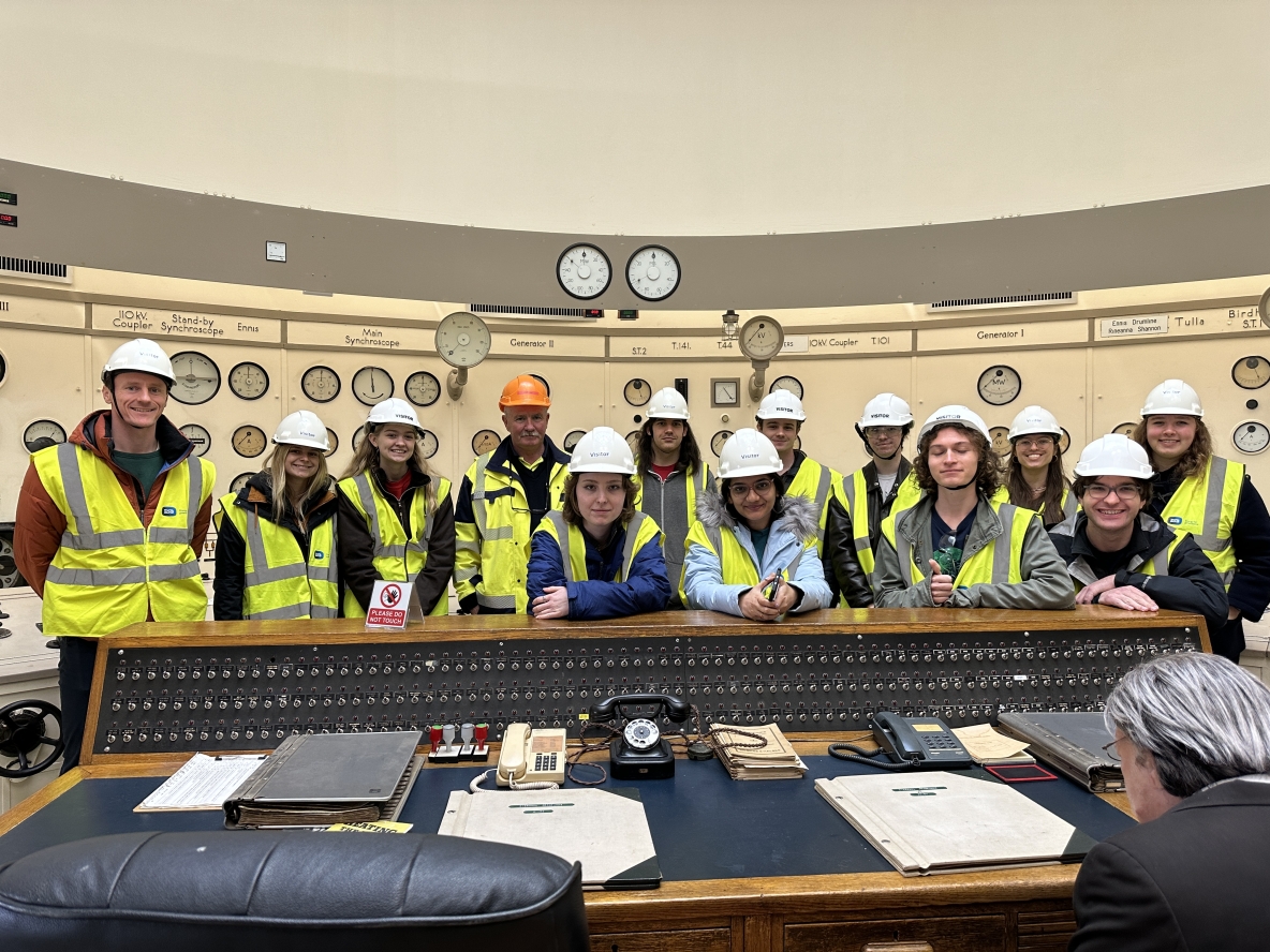 GLSD Students at Ardnacrusha Hydro Station in the old control room