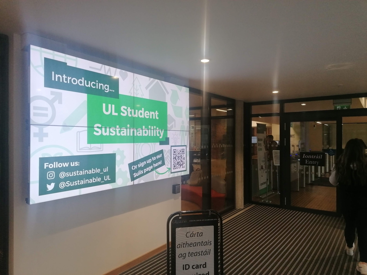 Photo of UL Student Sustainability promo banner