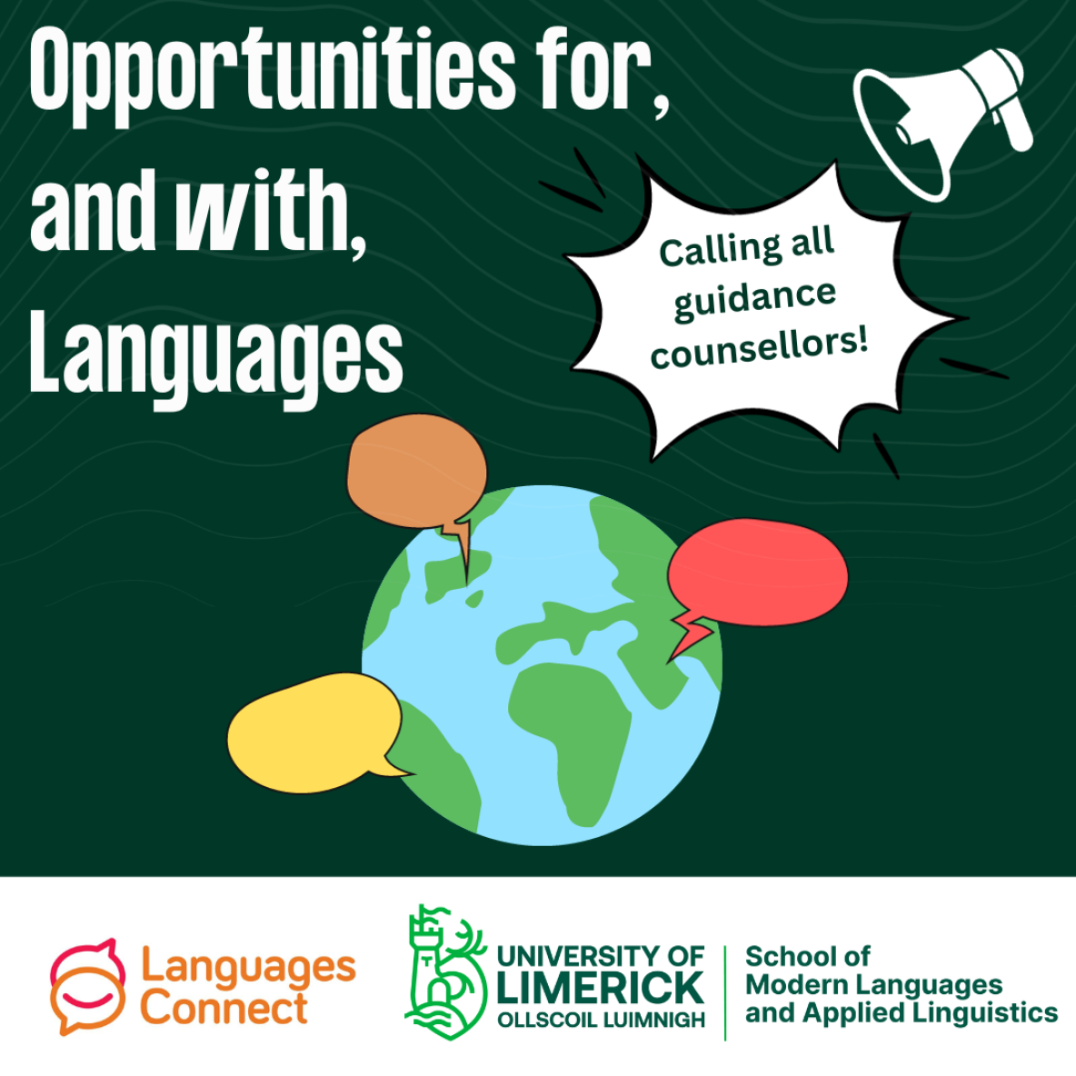 Opportunities for and with Languages - An event for Guidance Counsellors