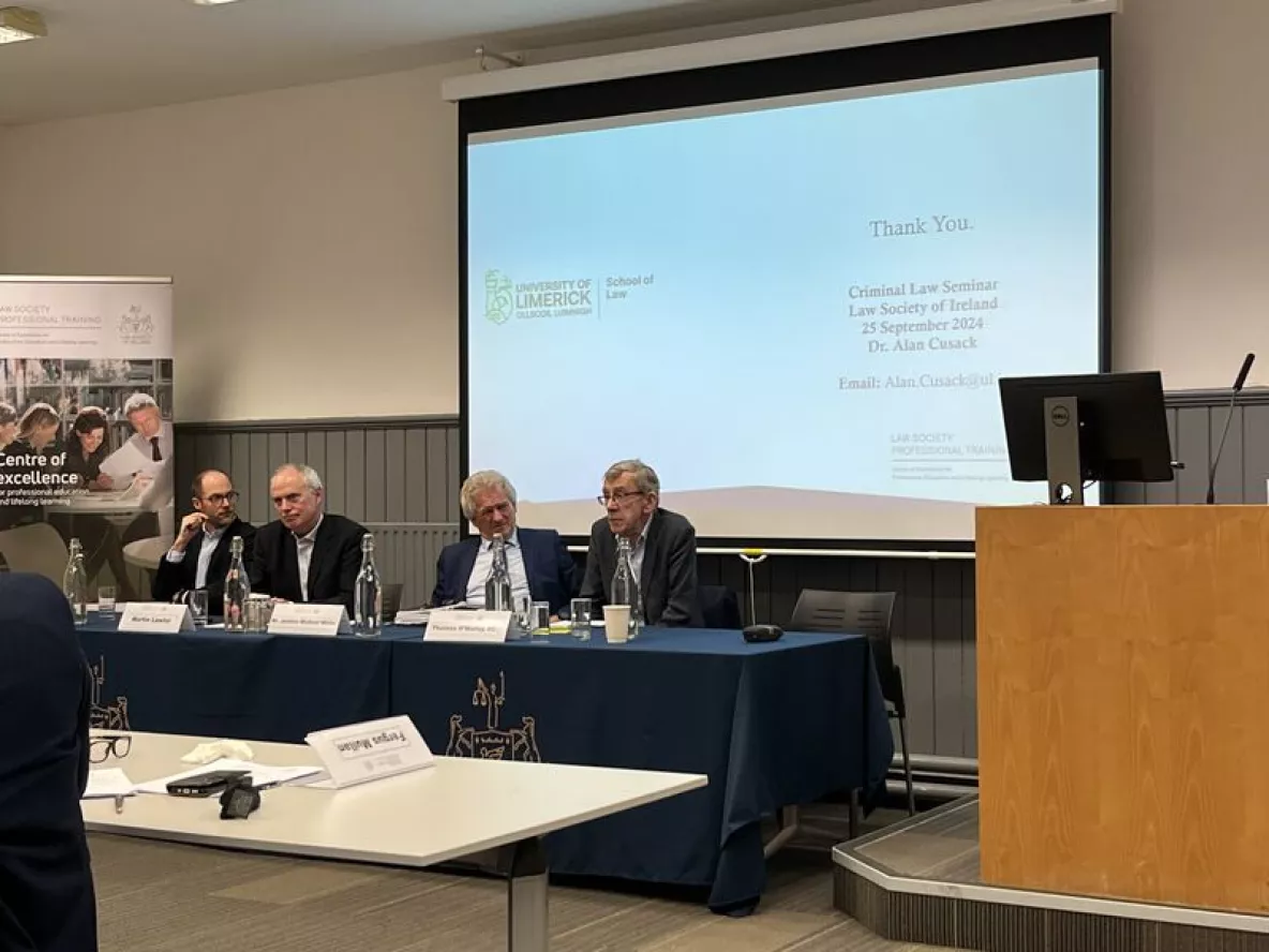 Dr. Alan Cusack Delivers Address to the Law Society of Ireland September 2024