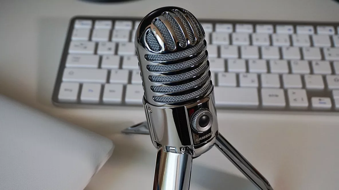 Image shows a microphone