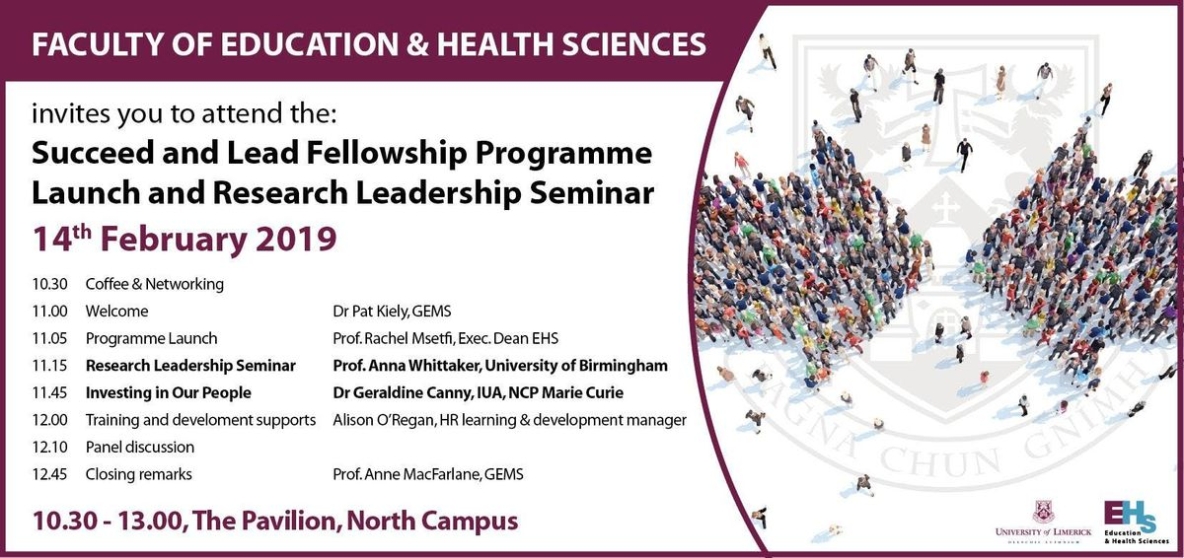 EHS Succeed and Lead Post-Doctoral Fellowship Programme
