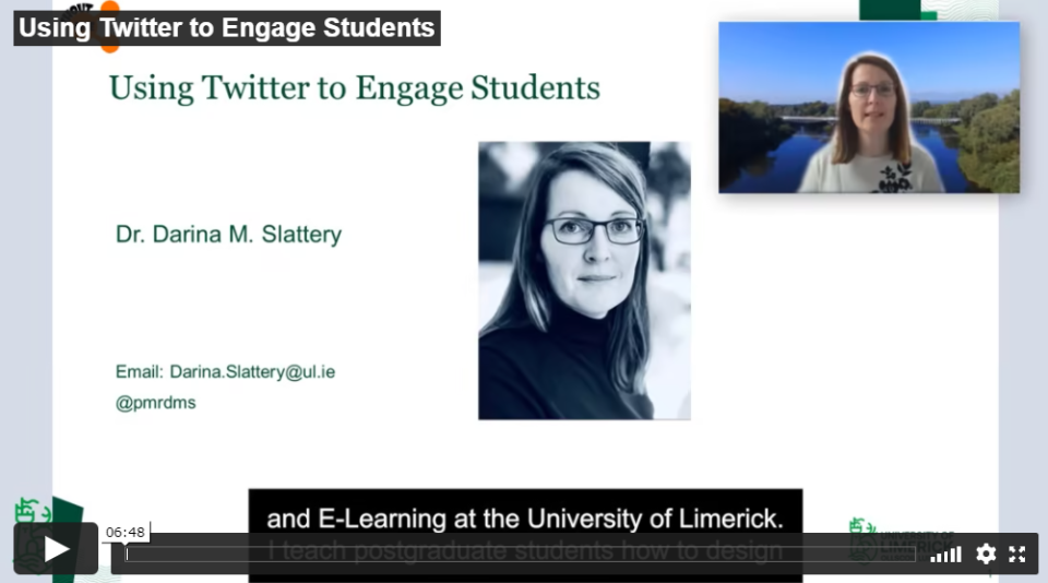 Using Twitter to Engage Users by Darina Slattery