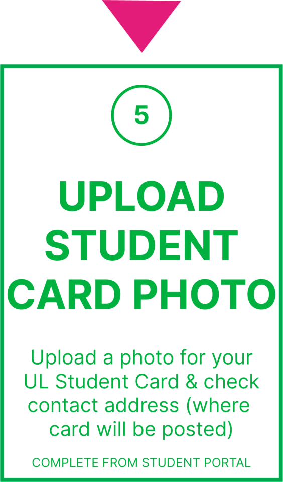 Upload student card photo graphic