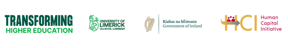 Transforming Higher Ed banner with Government of Ireland and HCI logo