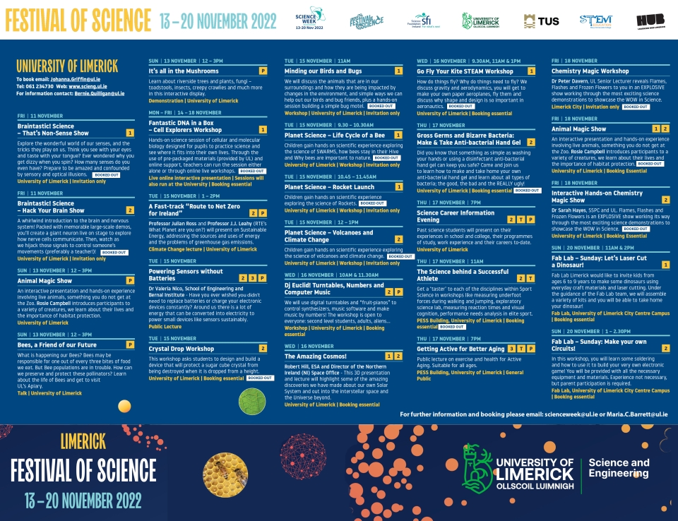 Science Festival Brochure 2022 - UL Events