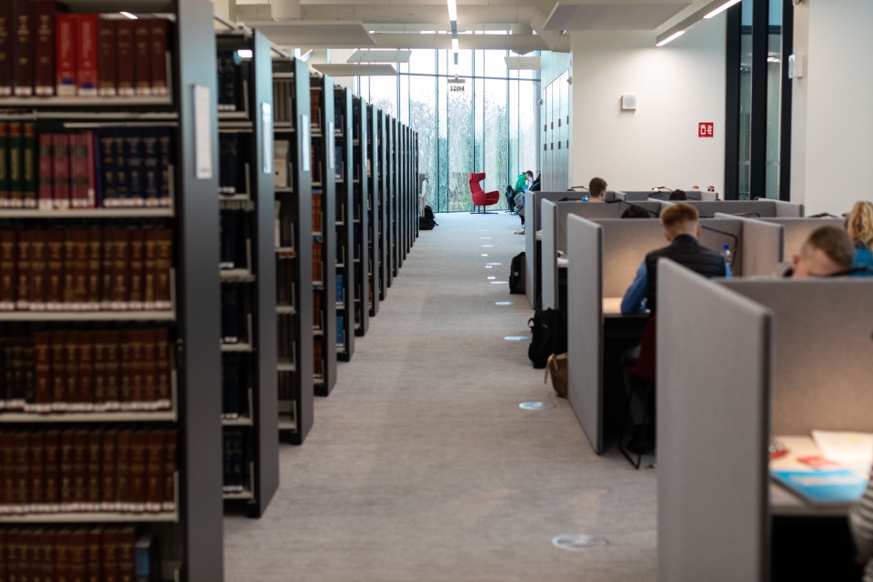 Students studying in Glucksman Library
