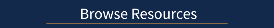 Banner with the words "Browse Resources".