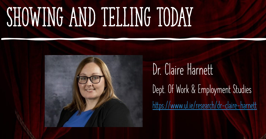 Show and TEL series - Claire Harnett presentation slide