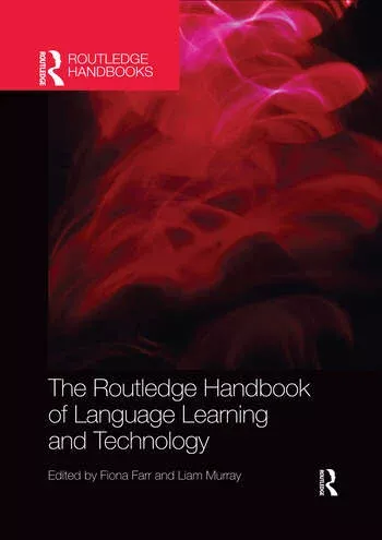 Cover of book entitled Routledge handbook of language, learning and technology