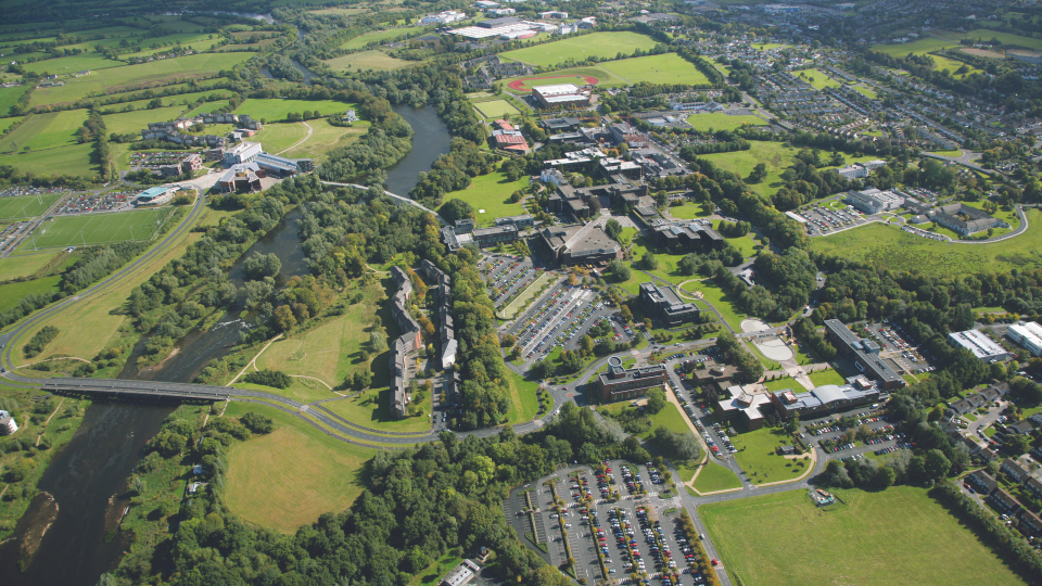 Aerial view of the University of Limerick
