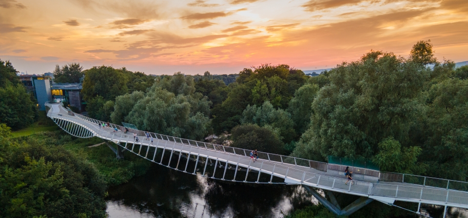 UL Living Bridge at sunset