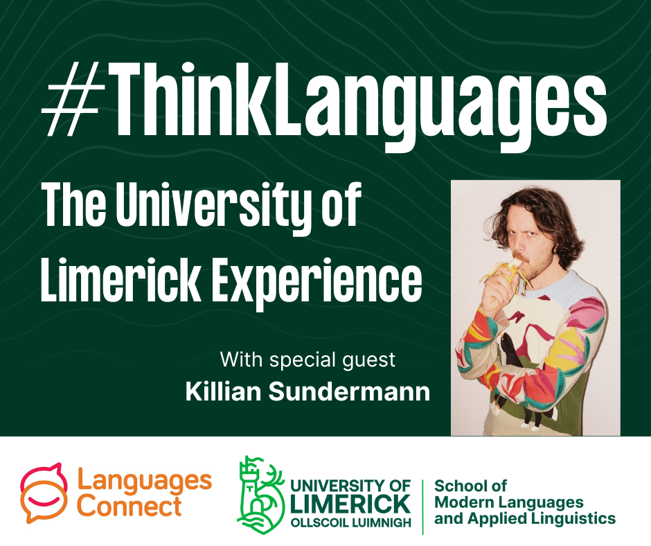 social media post for #ThinkLanguages